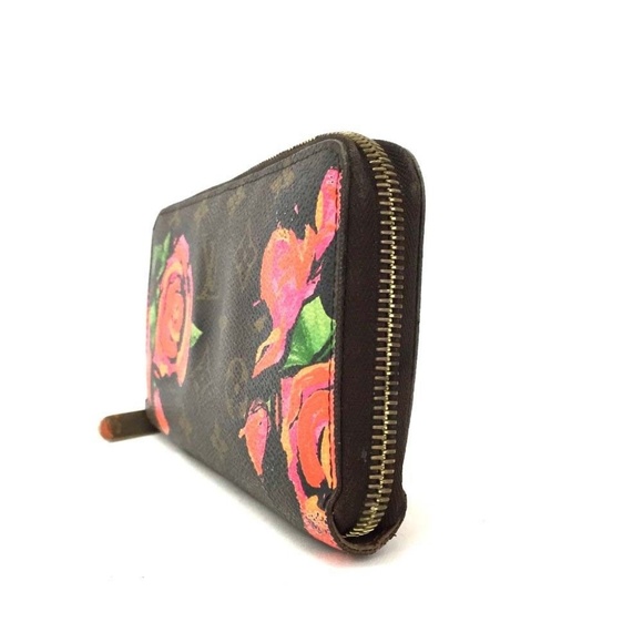 100% Auth Louis Vuitton Rose Zippy Zip Long Wallet - Picture 3 of 8